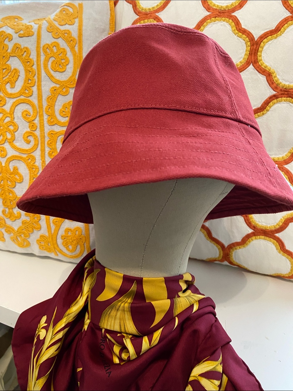 Pimento RED Canvas Bucket hat